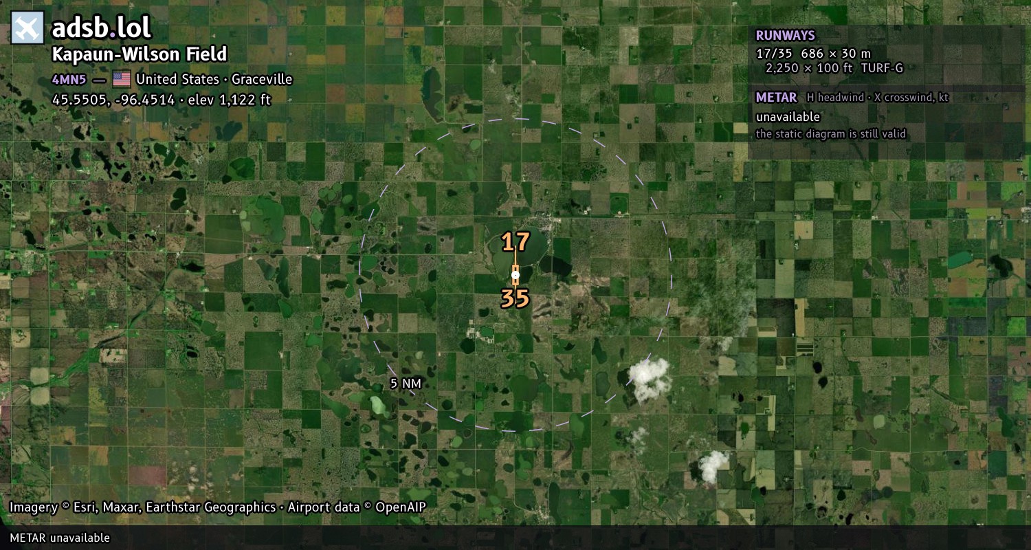 Satellite map with the runway layout of Kapaun-Wilson Field (4MN5)